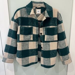 Gap Kids XL checkered shacket shirt jacket